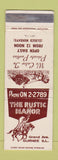 Matchbook Cover - The Rustic Manor Gurnee IL WEAR
