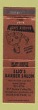 Matchbook Cover - Elio's Barber Shop Highland Park IL WEAR