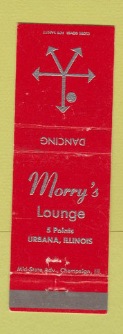 Matchbook Cover - Morry's Lounge Urbana IL
