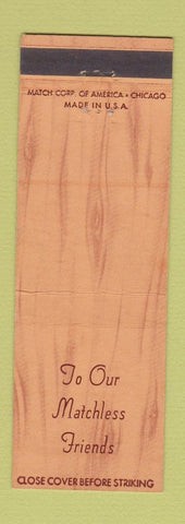 Matchbook Cover - Colonial Club Pekin IL WEAR