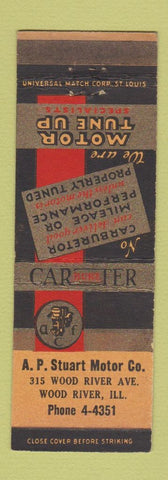 Matchbook Cover - Carbureter Carburetor AP Stuart Wood River IL WEAR