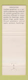 Matchbook Cover - Wickes Corp Saginaw MI Graphitar Graphite