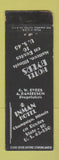 Matchbook Cover - Inman Hotel Champaign IL Hotel Byers Mattoon IL WORN