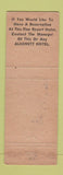 Matchbook Cover - Coral Sands Hotel Fort Lauderdale FL Alsonett