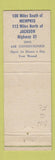 Matchbook Cover - Monte Cristo Motel Grenada MS WEAR Full Length