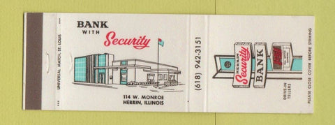Matchbook Cover - Herrin Security Bank IL