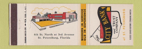 Matchbook Cover - City Bank and Trust St Petersburg FL