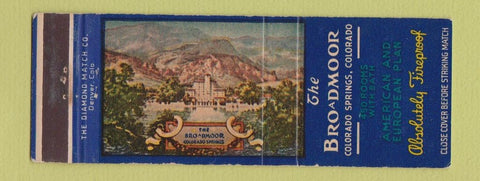 Matchbook Cover - Broadmoor Hotel Colorado Springs
