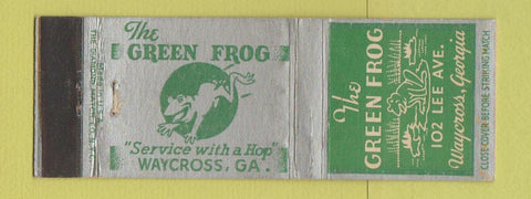 Matchbook Cover - The Green Frog Waycross GA WEAR