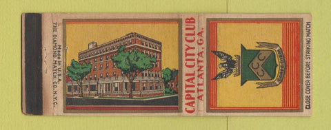 Matchbook Cover - Capital City Club Atlanta GA WEAR
