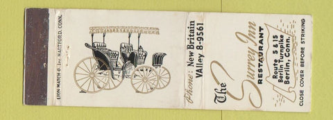 Matchbook Cover - Surrey Inn Restaurant Berlin CT
