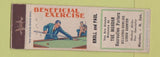 Matchbook Cover - Mandan Bowling Billiards Mandan ND OHIO MATCH LONG WEAR