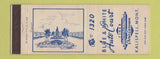 Matchbook Cover - Blue & White Auto Court motel Kalispell MT low phone # WEAR