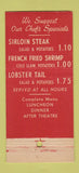 Matchbook Cover - 201 Restaurant Chicago IL 30 Stick