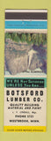 Matchbook Cover - Botsford Lumber Westbrook MN
