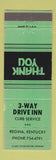 Matchbook Cover - 3 Way Drive Inn Regina KY
