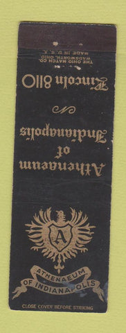 Matchbook Cover - Athenaeum of Indianapolis IN WEAR