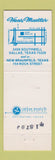 Matchbook Cover - Hans Mueller German Sausage girlie Dallas TX New Braunfels