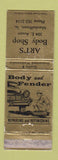 Matchbook Cover - Art's Body Shop Marshalltown IA WEAR