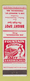 Matchbook Cover - Bright Spot Restaurant Frederick MD WHITE