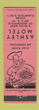 Matchbook Cover - Ashley Motel Plainfield IN