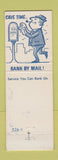 Matchbook Cover - 1st National Bank Mitchell IN