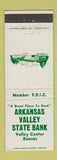 Matchbook Cover - Arkansas Valley State Bank Valley Center KS WEAR