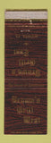 Matchbook Cover - Brown's Grill West Wichita KS WORN