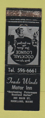 Matchbook Cover - Trade Winds Motor Inn Rockland ME WORN