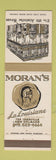 Matchbook Cover - Moran's Le Louisiane Restaurant New Orleans LA