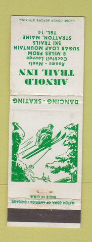 Matchbook Cover - Arnold Trail Inn Stratton ME low phone # Skiing WEAR