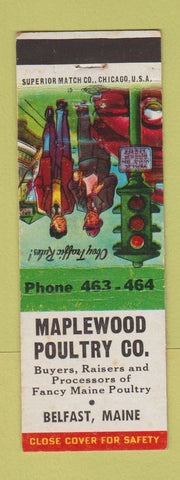 Matchbook Cover - Maplewood Poultry Belfast ME