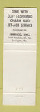 Matchbook Cover - Lotts Sandwiches Jerrico Lexington KY