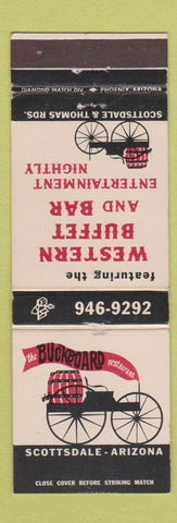 Matchbook Cover - Buckboard Restaurant Scottsdale AZ WEAR