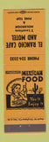 Matchbook Cover - El Rancho Cafe Motel Holbrook Pine Top AZ ORANGE