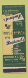 Matchbook Cover - Packard's Stores Hackensack NJ
