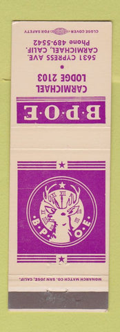 Matchbook Cover - Elks Lodge Carmichael CA