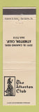 Matchbook Cover - Atherton Club CA