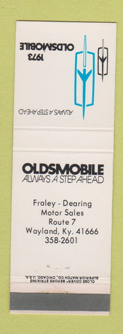 Matchbook Cover - 1973 Oldsmobile Foley Dearing Wayland KY