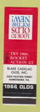 Matchbook Cover - 1966 Oldsmobile Blake Cadillac Harrisburg PA