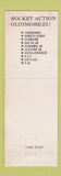 Matchbook Cover - 1966 Oldsmobile Blake Cadillac Harrisburg PA
