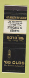 Matchbook Cover - 1965 Oldsmobile Sander Palmerton PA