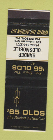 Matchbook Cover - 1965 Oldsmobile Sander Palmerton PA