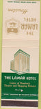 Matchbook Cover - Lamar Hotel Houston TX