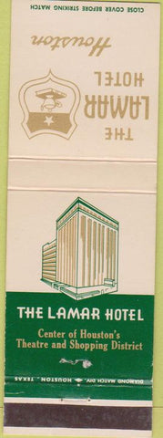 Matchbook Cover - Lamar Hotel Houston TX