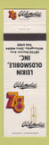 Matchbook Cover - 1978 Oldsmobile Leikin Willoughby OH