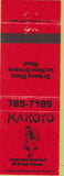 Matchbook Cover - Makoto Japanese Steak New Orleans LA girlie