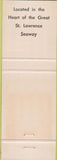 Matchbook Cover - The Diamond Door Massena NY