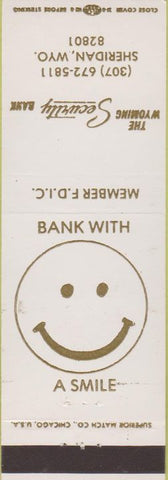 Matchbook Cover - Security Bank Sheridan WY