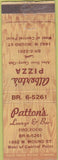 Matchbook Cover - Patton's Lounge Central Point
